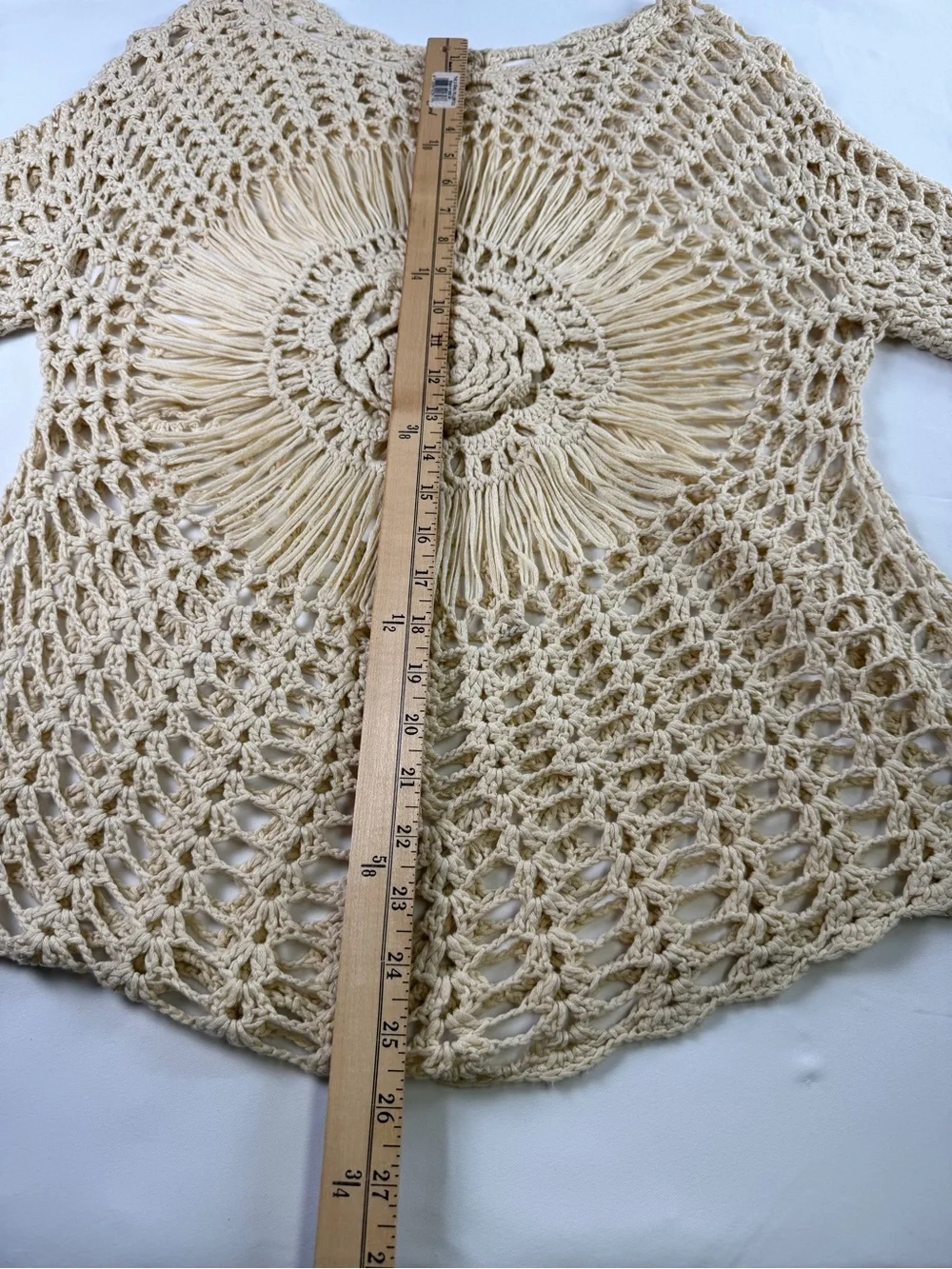 Gorgeous Crochet Swim Cover-Up Tunic Style  - natural boho look